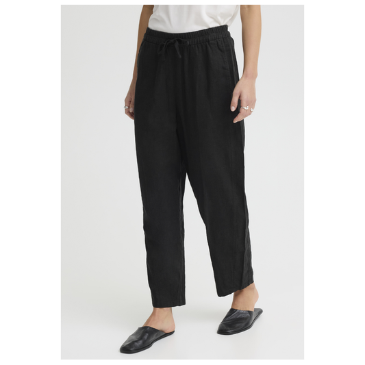 Ichi Linno Barrel Pants Black 20122912