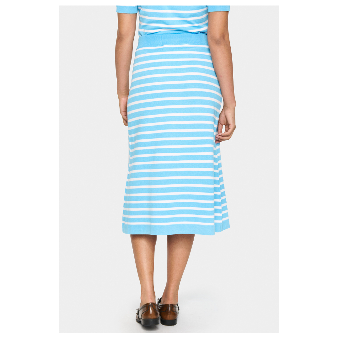 Saint Tropez Mila Striped Skirt Ethereal Blue Ice 30513694