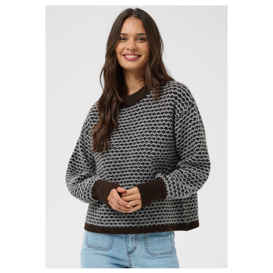 Kaffe Marlia Knit Pullover Coffee Bean 10513139