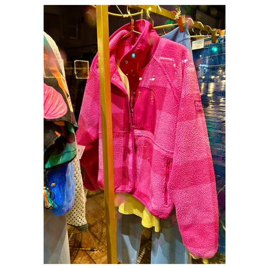 GymplusCoffee Horizon Layer-up Jacket Sunrise Pink Print