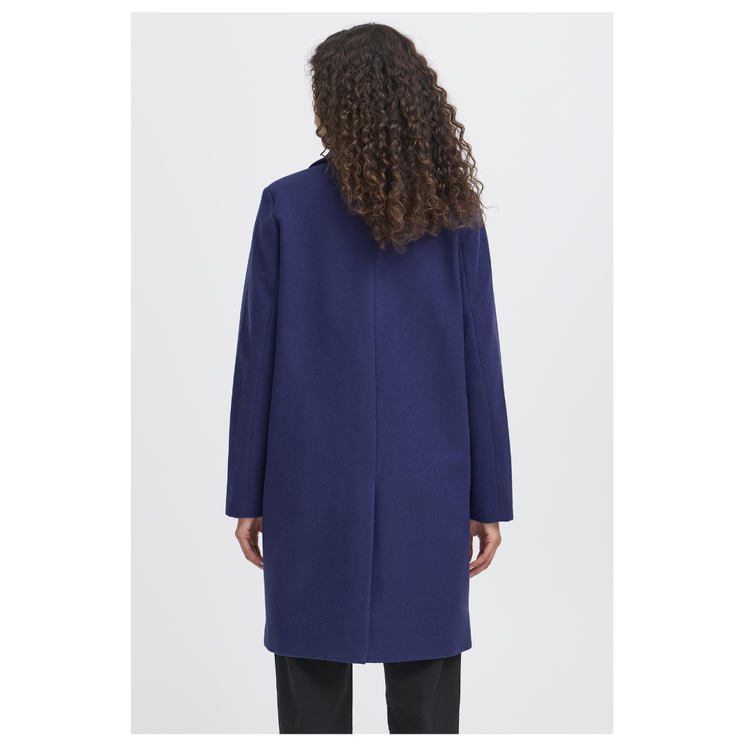 Ichi Jannet Coat Patriot Blue 120123145