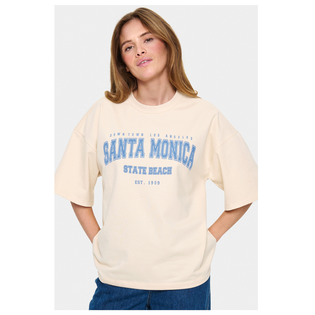 Saint Tropez Zalila Sweatshirt Creme 30514443