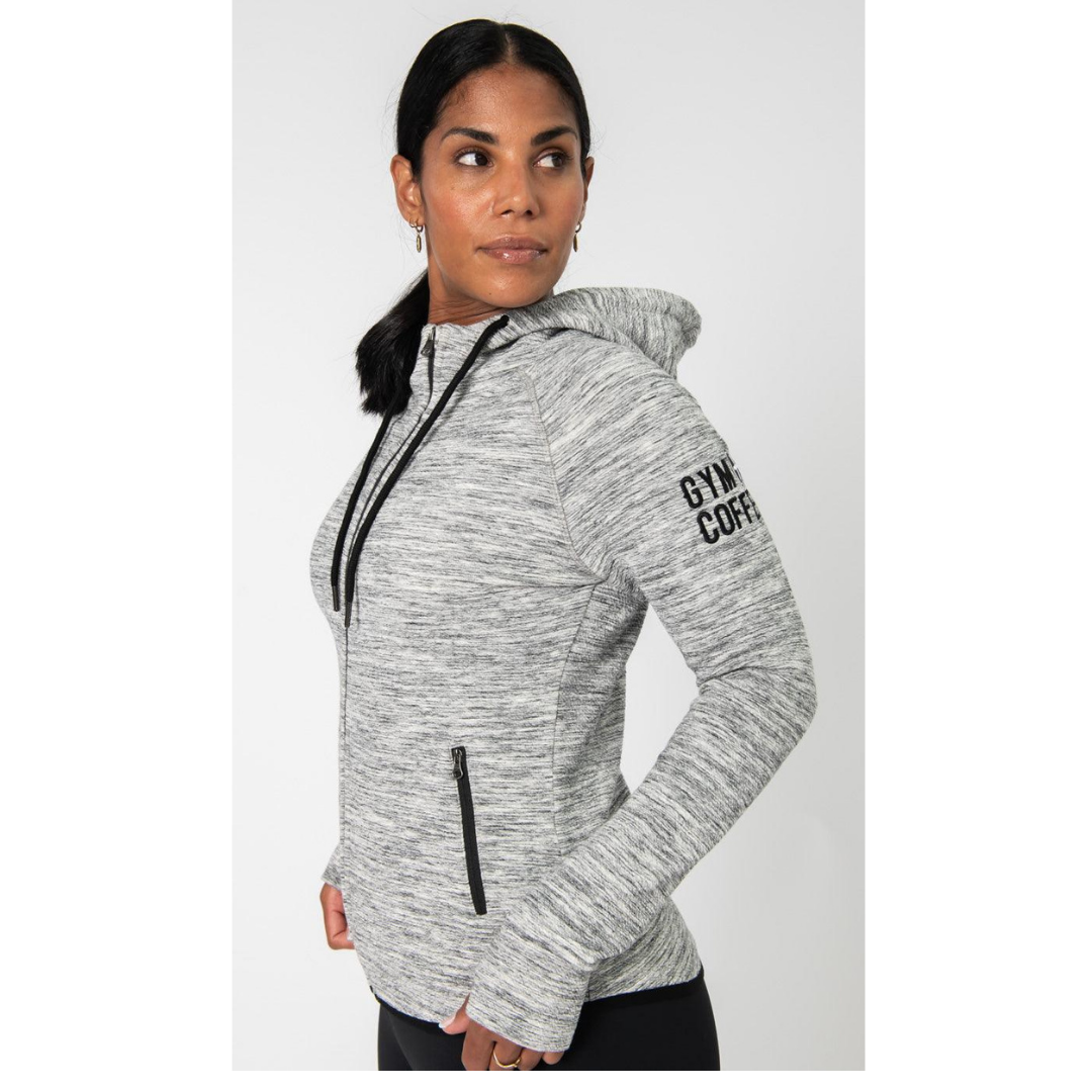 GymPlusCoffee Fleck Hoodie Grey