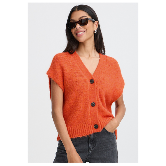 B Young Millers Button Vest Pureed Pumpkin 20819589