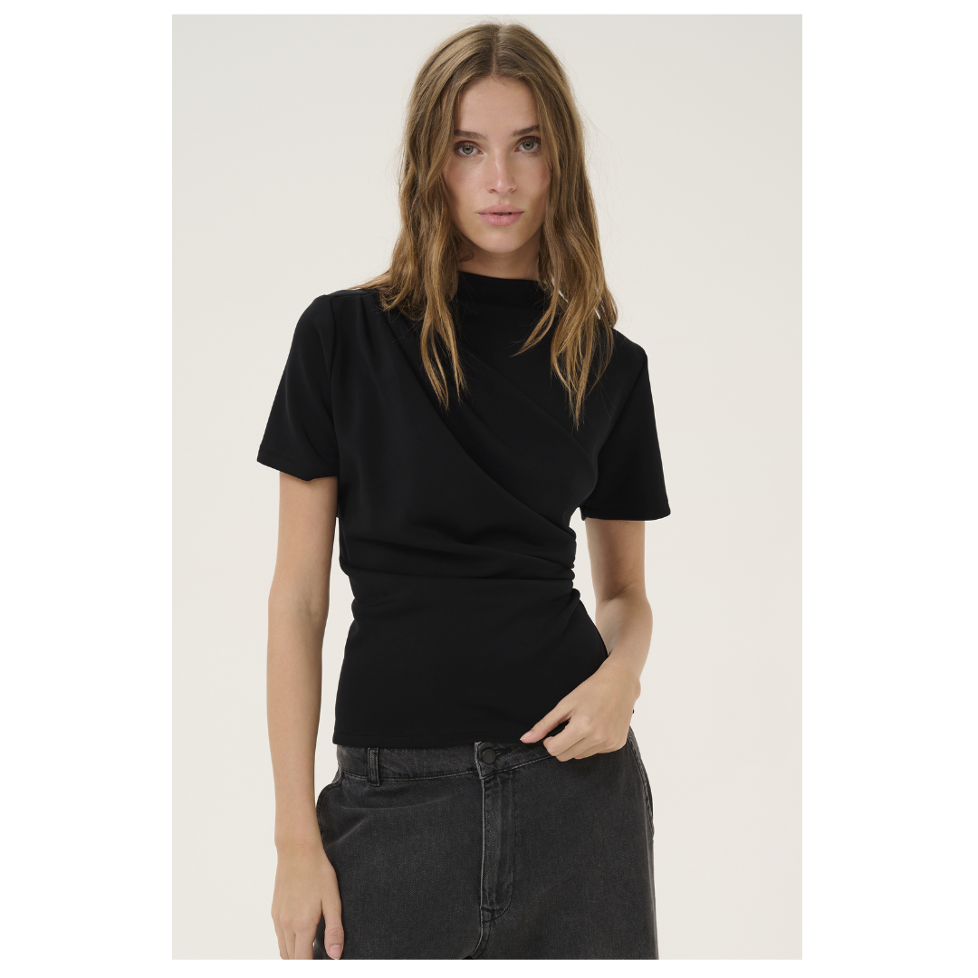 My Essential Wardrobe Helle Tee Black 10705077