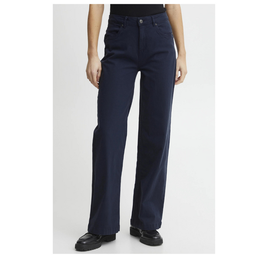 Fransa Twill Hanna Pants Navy Blazer 20611759