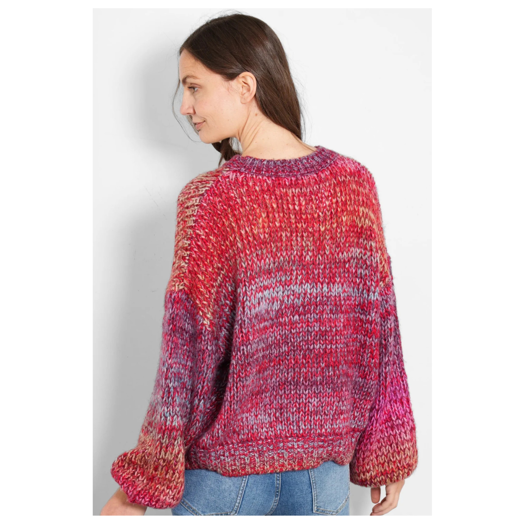 Sarta Opal Wool Blend Jumper Pink Ombre Stripe