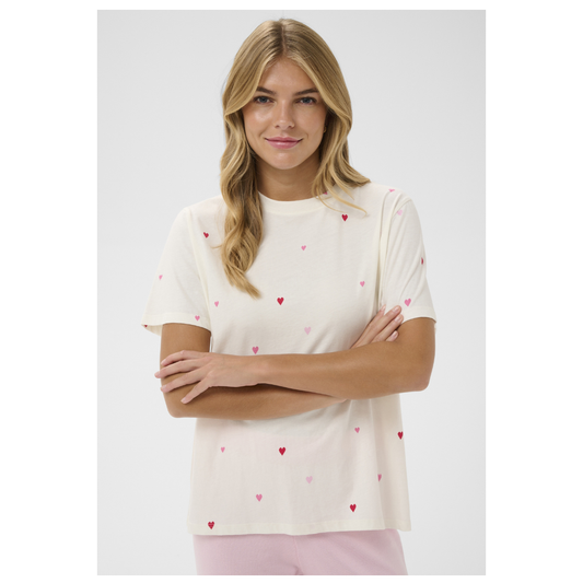 Saint Tropez Johanna T Shirt Ice Pink Multi 30513937
