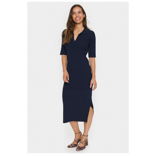 Saint Tropez Juanna Polo Dress Baritone Blue 30513925