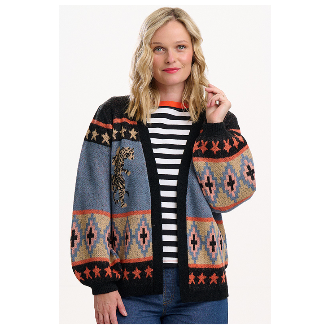 Sugarhill Brighton Yvette Cardigan Climbing Tigers K0908