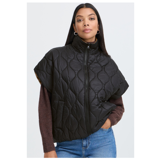 B Young Berta Reversible Waistcoat Meteorite 20819130