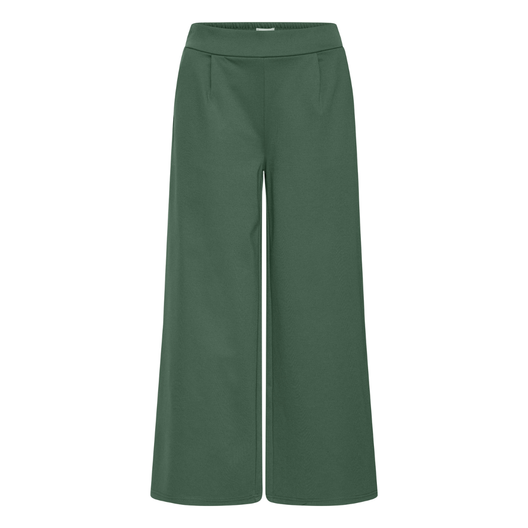 Ichi Kate Sus Long Wide Pants Pineneedle 20118337