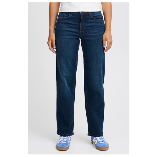 Ichi Twiggy Straight Jeans Dark Blue 20119128