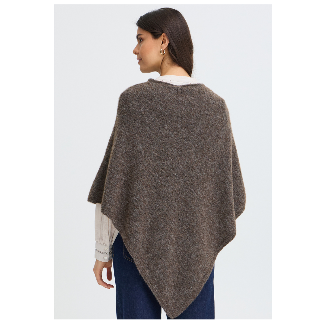 Fransa Sanny Poncho Hot Fudge 20615041