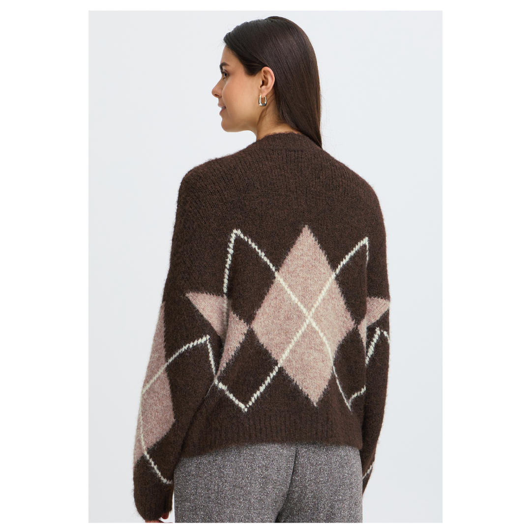 Fransa Charleen Cardigan Hot Fudge 20618568