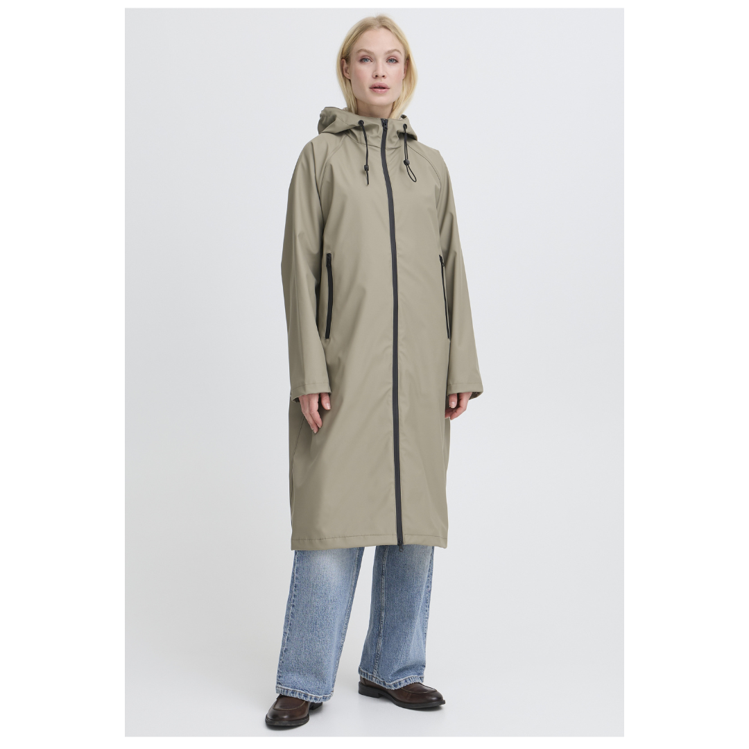 B Young Avan Coat Vetiver 20818426