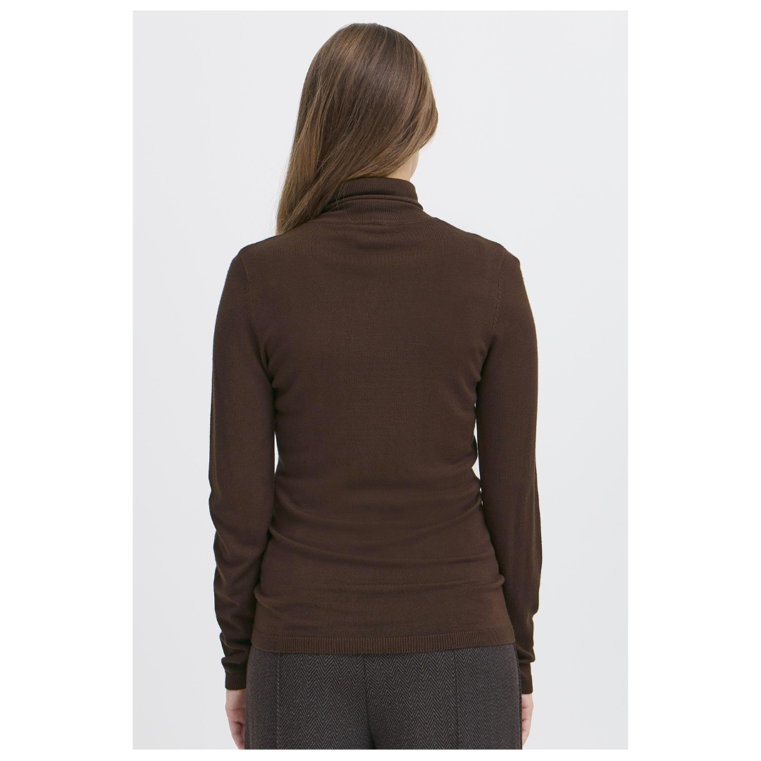 Ichi Mafa Rollneck Pullover Coffee Bean 103646