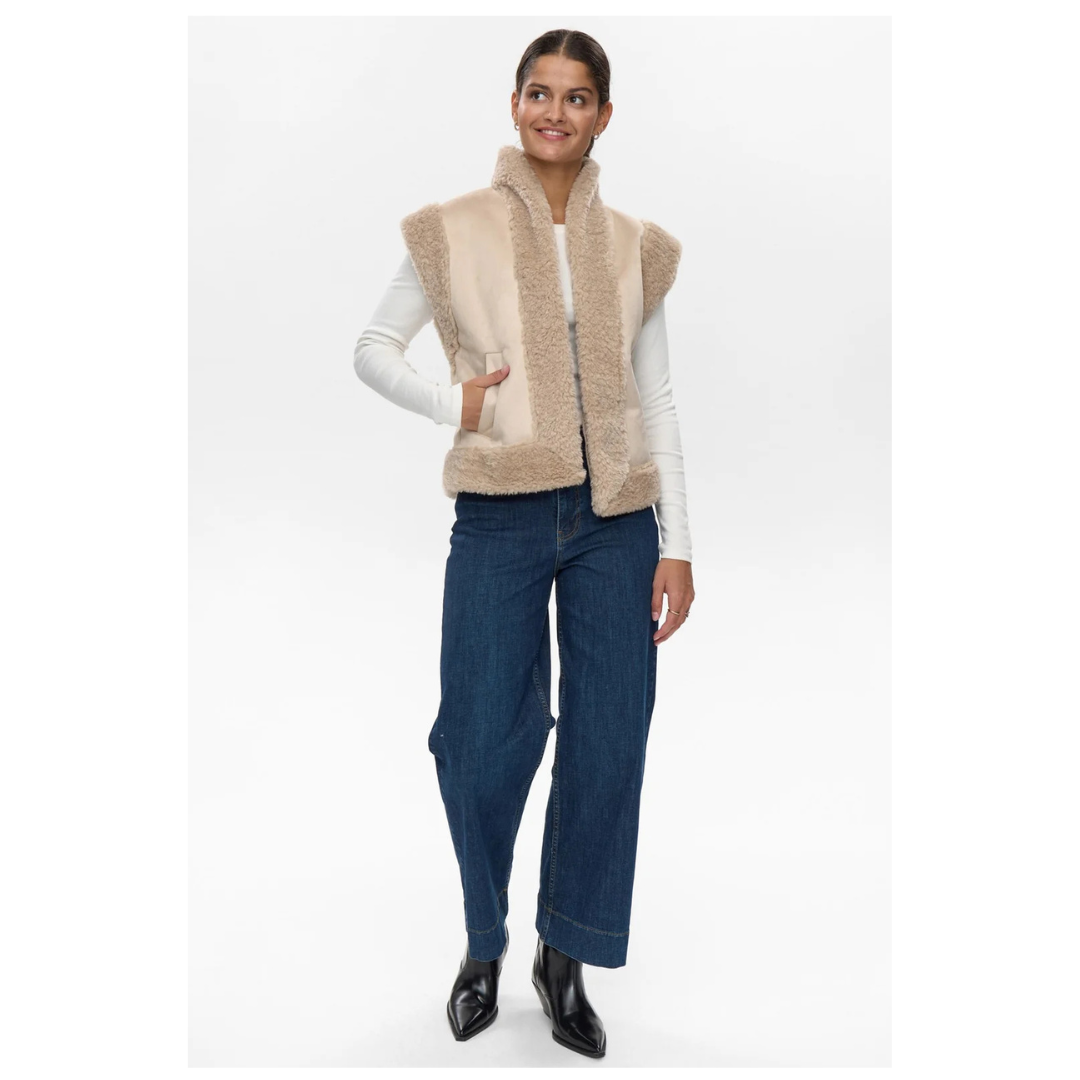 Numph Nuelliot Vest Grey Morn 705666