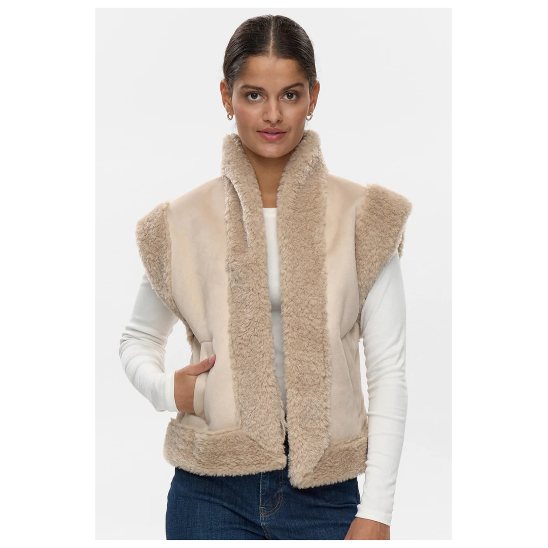 Numph Nuelliot Vest Grey Morn 705666