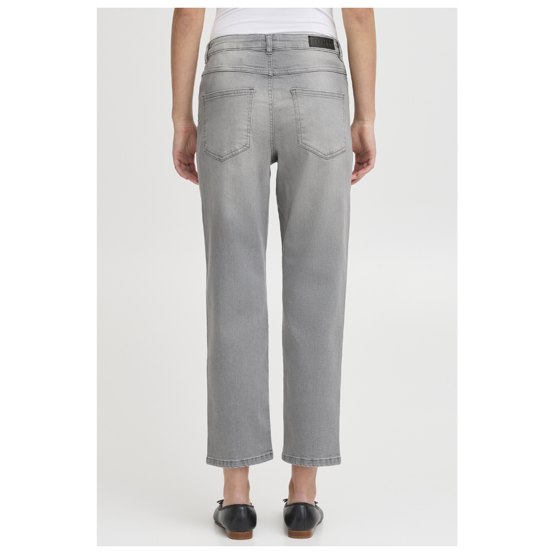 Ichi Twiggy Raven Jeans Light Grey Wash 20110967