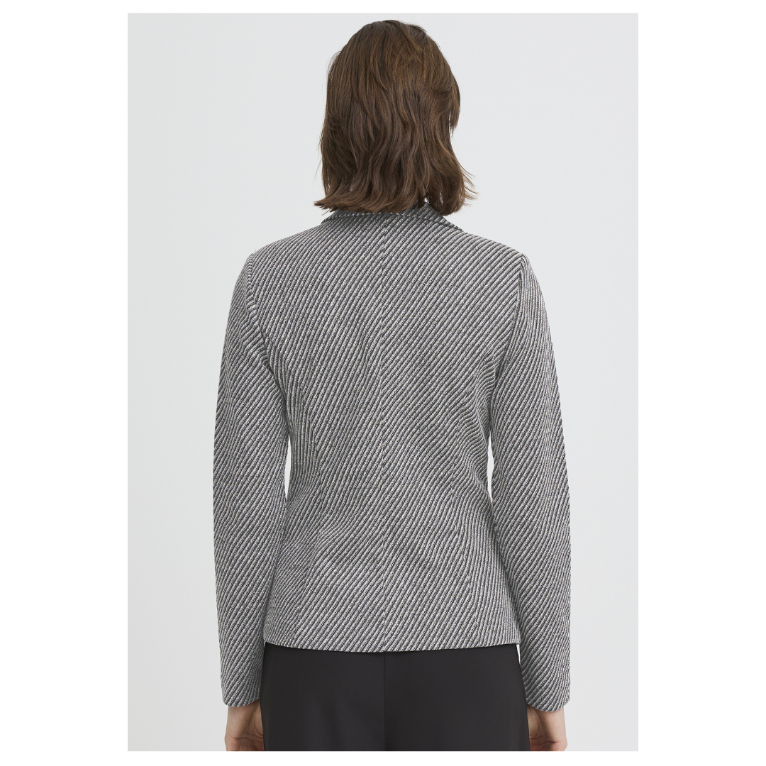 Ichi Kate Twillish Blazer Black/White 20125261