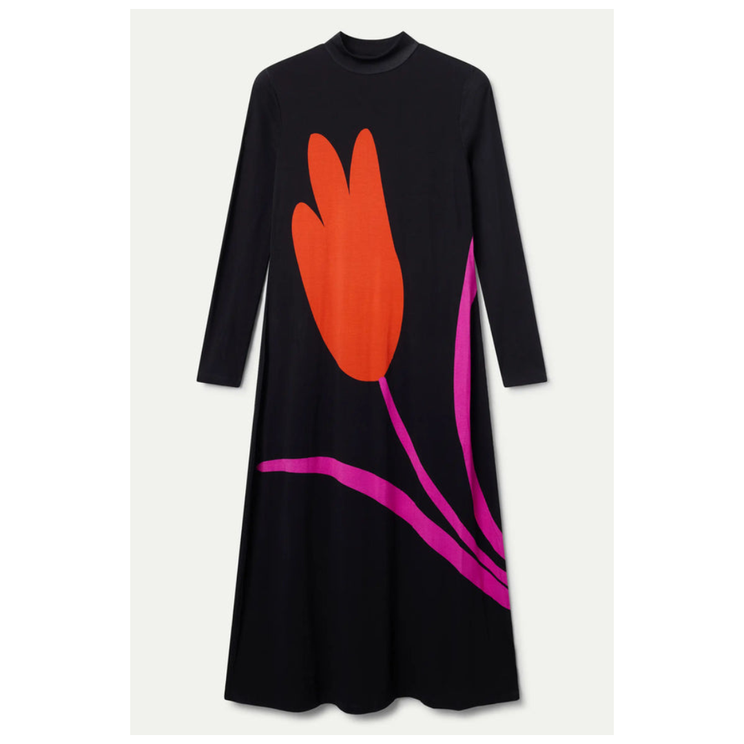 Compania Fantastica Jersey Long Dress Big Tulip 53C/41006