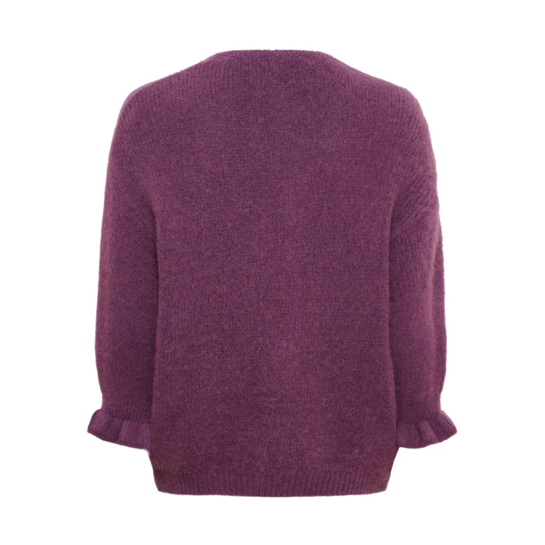 Marta Du Chateau Juliana Cardigan Purple