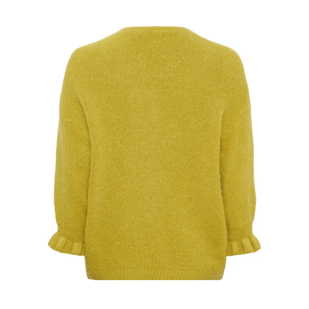 Marta Du Chateau Juliana Cardigan Mustard