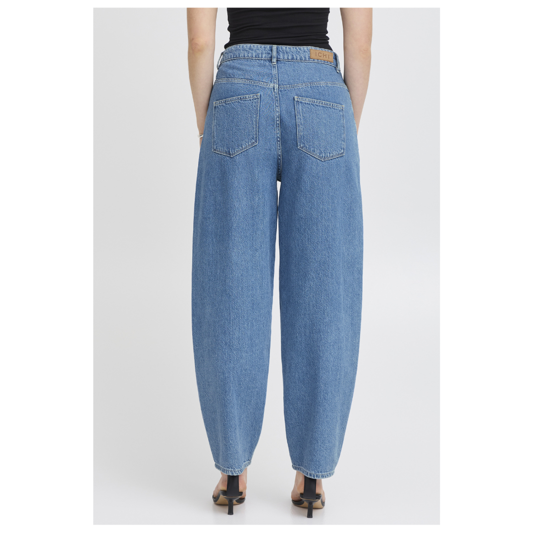 Ichi Berisel Pants Medium Blue 20122883