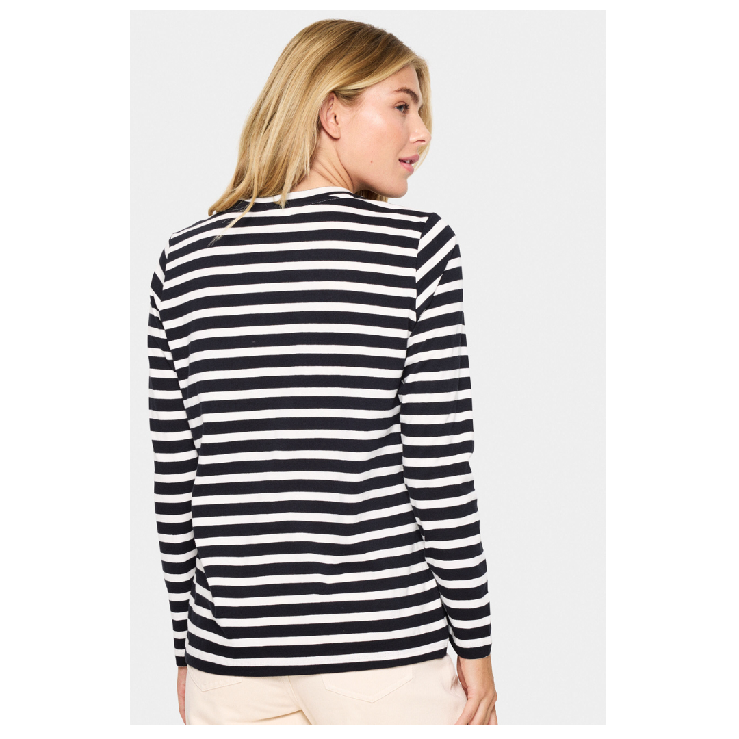 Saint Tropez Idalia Long Sleeve T Shirt Black 30513806