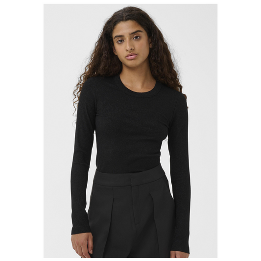 Inwear Dagna Lurex LS T Shirt Black Glitter 30111093