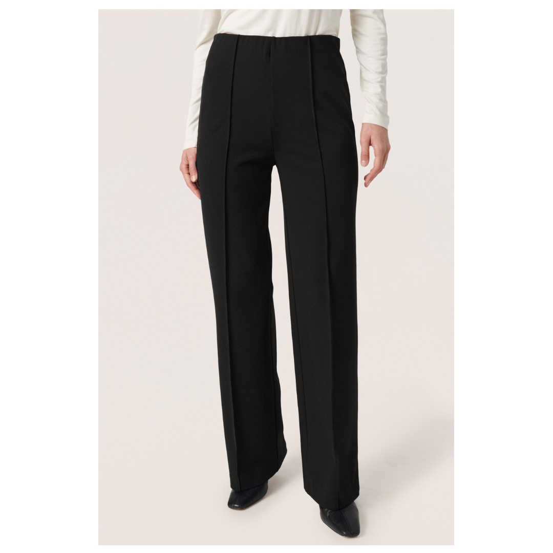Soaked in Luxury Bea Pants Black 30407279