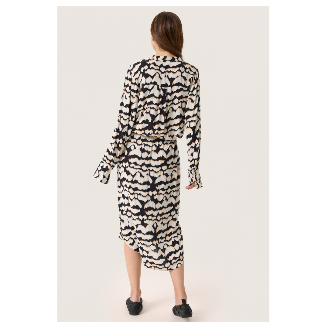 Soaked in Luxury Zaya Dress Whitecap Grey 30405040