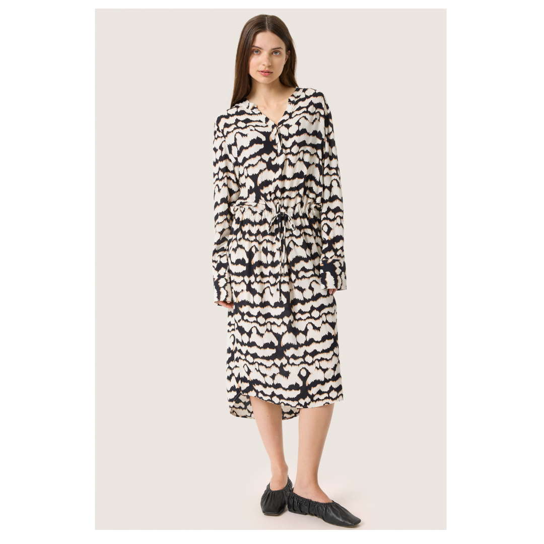 Soaked in Luxury Zaya Dress Whitecap Grey 30405040