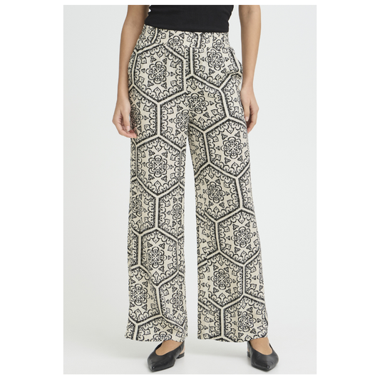 Fransa Oline Pants Black Boho Art 20615801