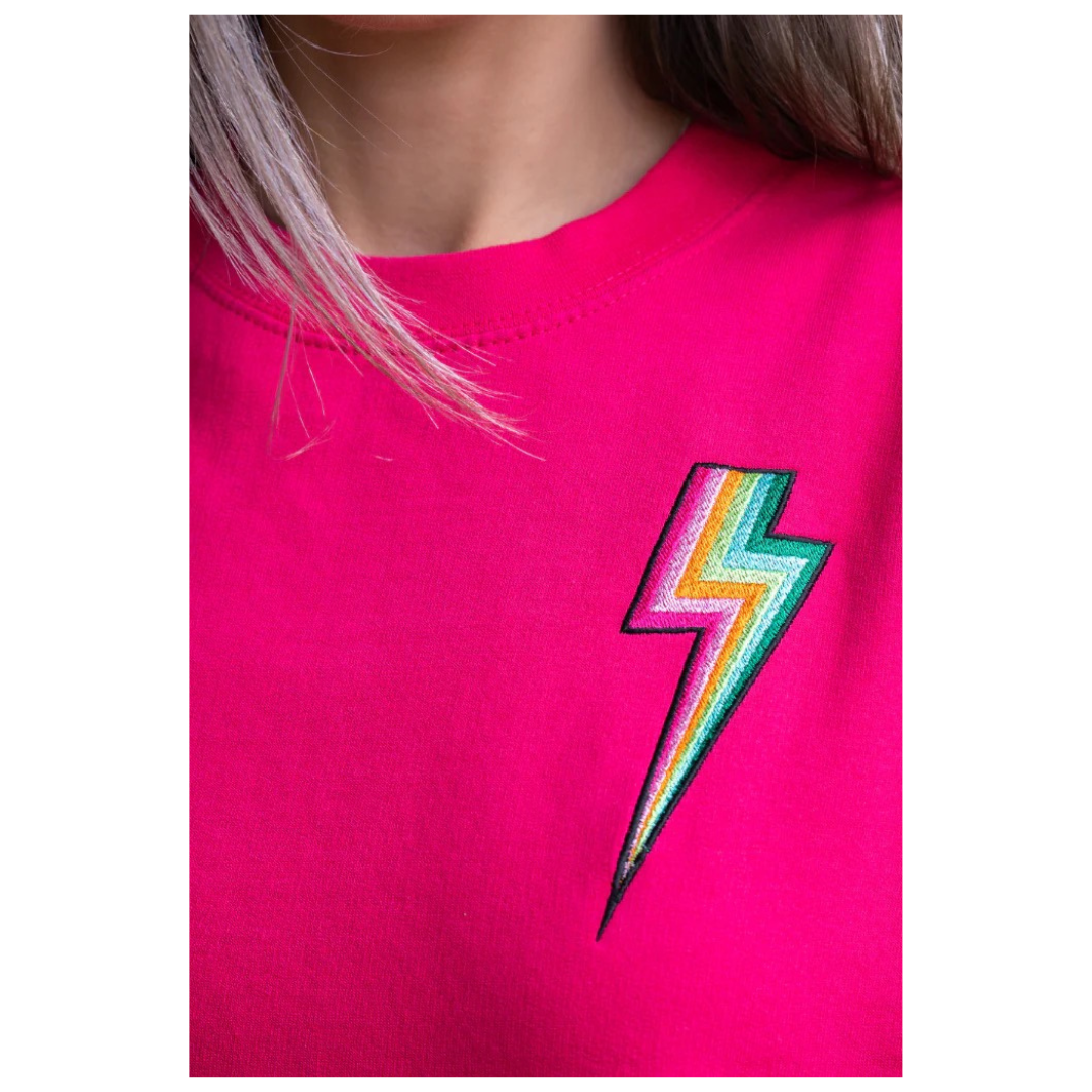 Percy & Nell Colour Bolt Sweatshirt Hot Pink