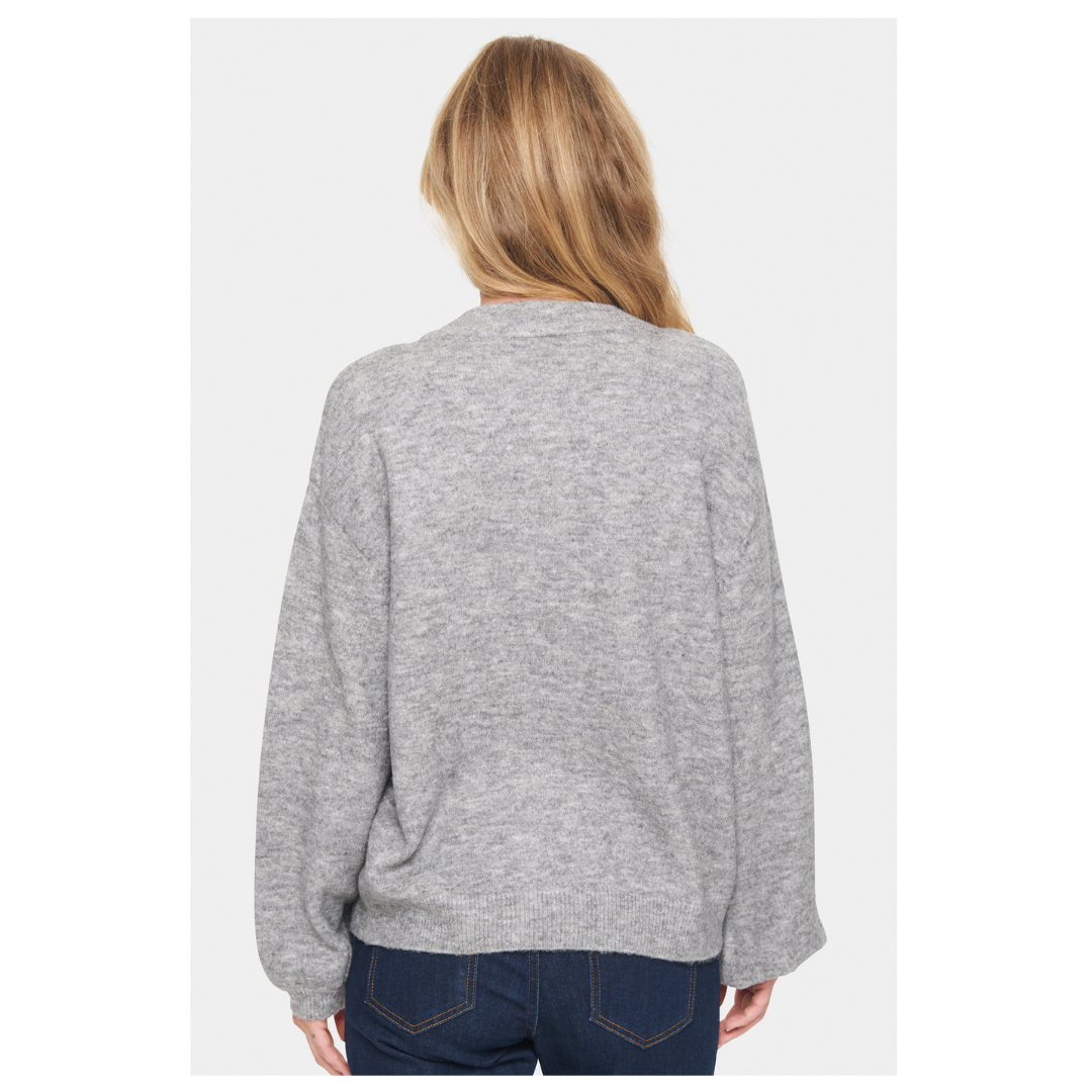 Saint Tropez Barbel Pullover Gray Quill 30512987
