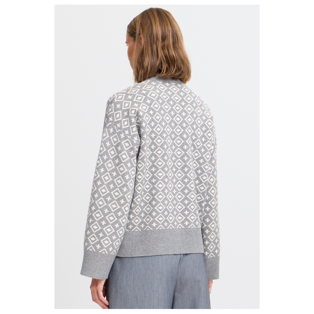B Young Miran Jumper Mid Grey 20815672