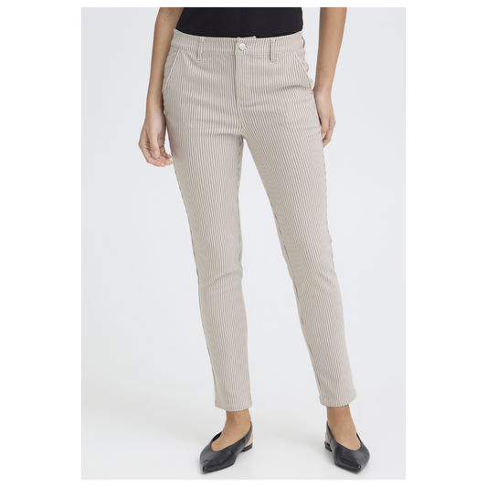 Fransa Ena Tessa Pants Olive Stripe 20613882