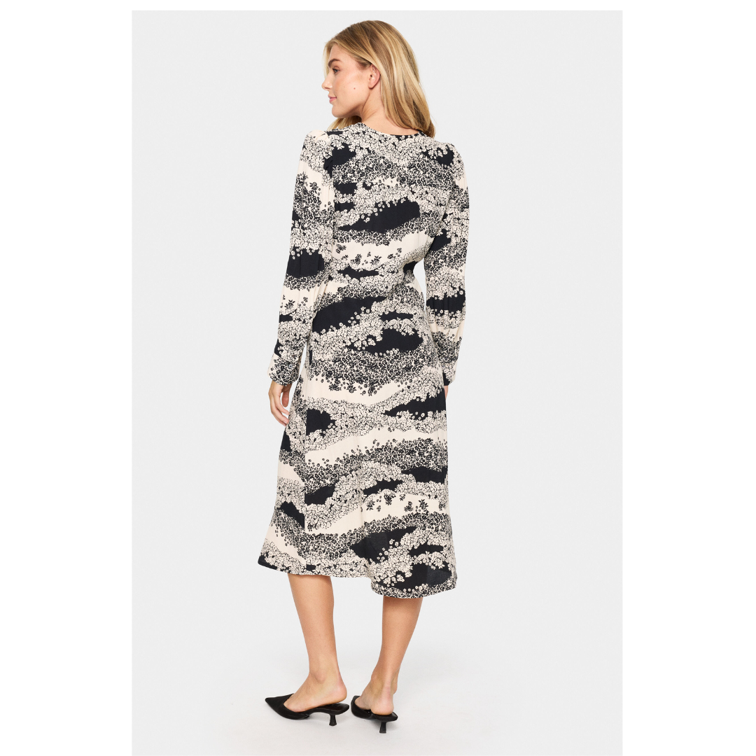 Saint Tropez Iseline Dress Black Wavy 30513798