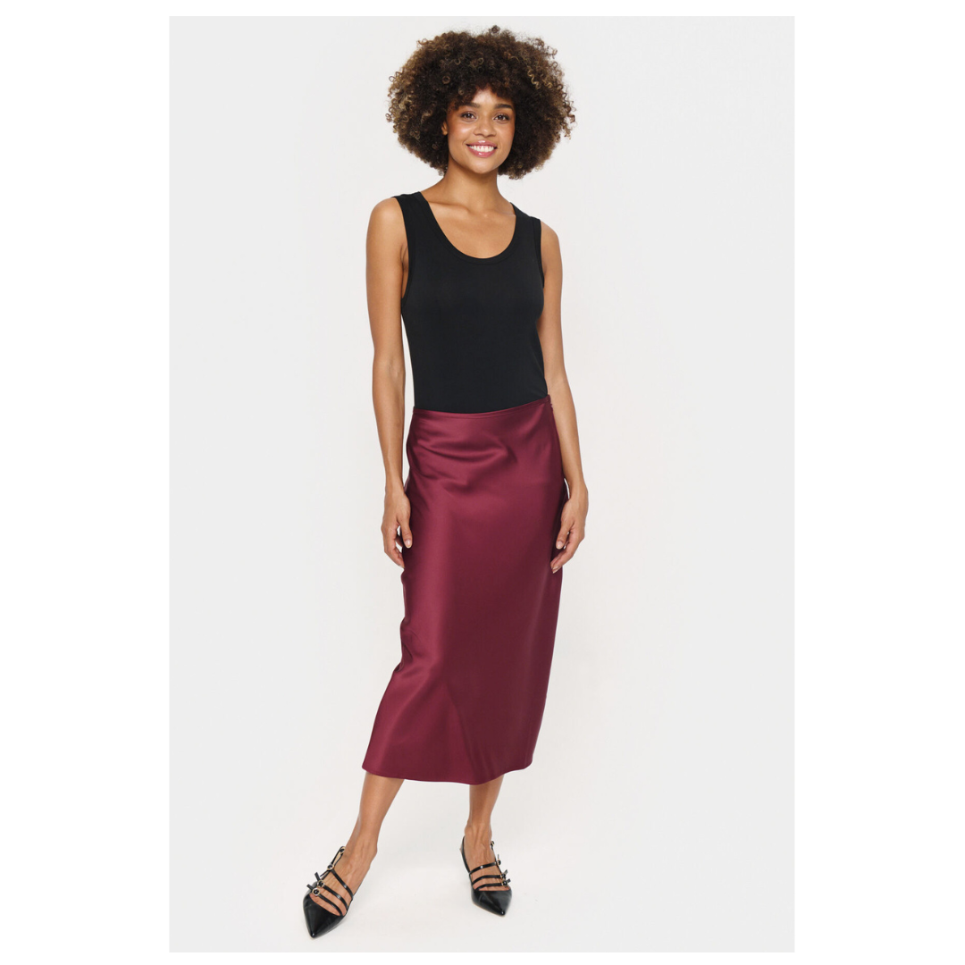 Saint Tropez Hafia Skirt Burgundy 30513658