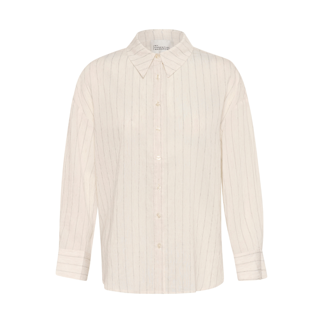 My Essential Wardrobe Lima Shirt Oatmeal Melange 10705019