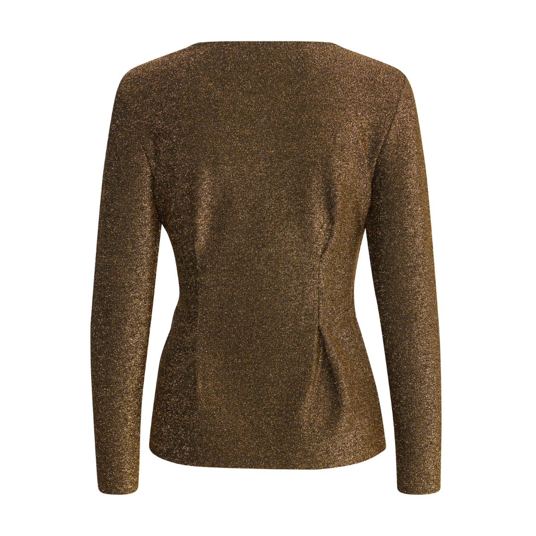 B Young Tasha Blouse Gold Mix 20815949
