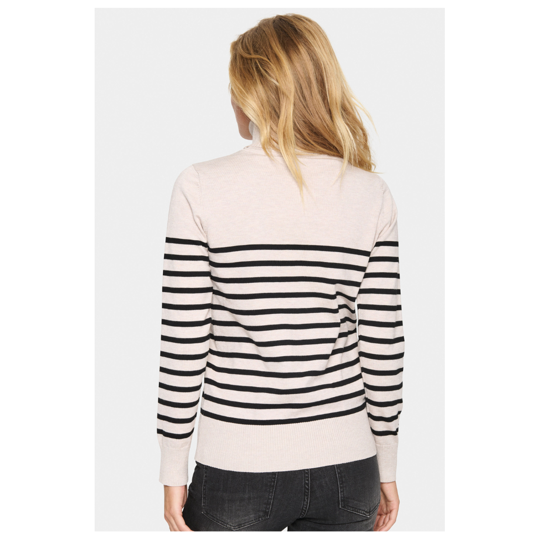 Saint Tropez Mila Rollneck Pullover Grey Morn 30513772