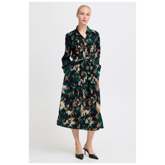 B Young Josa Shirt Dress Sea Moss Flower 20815602