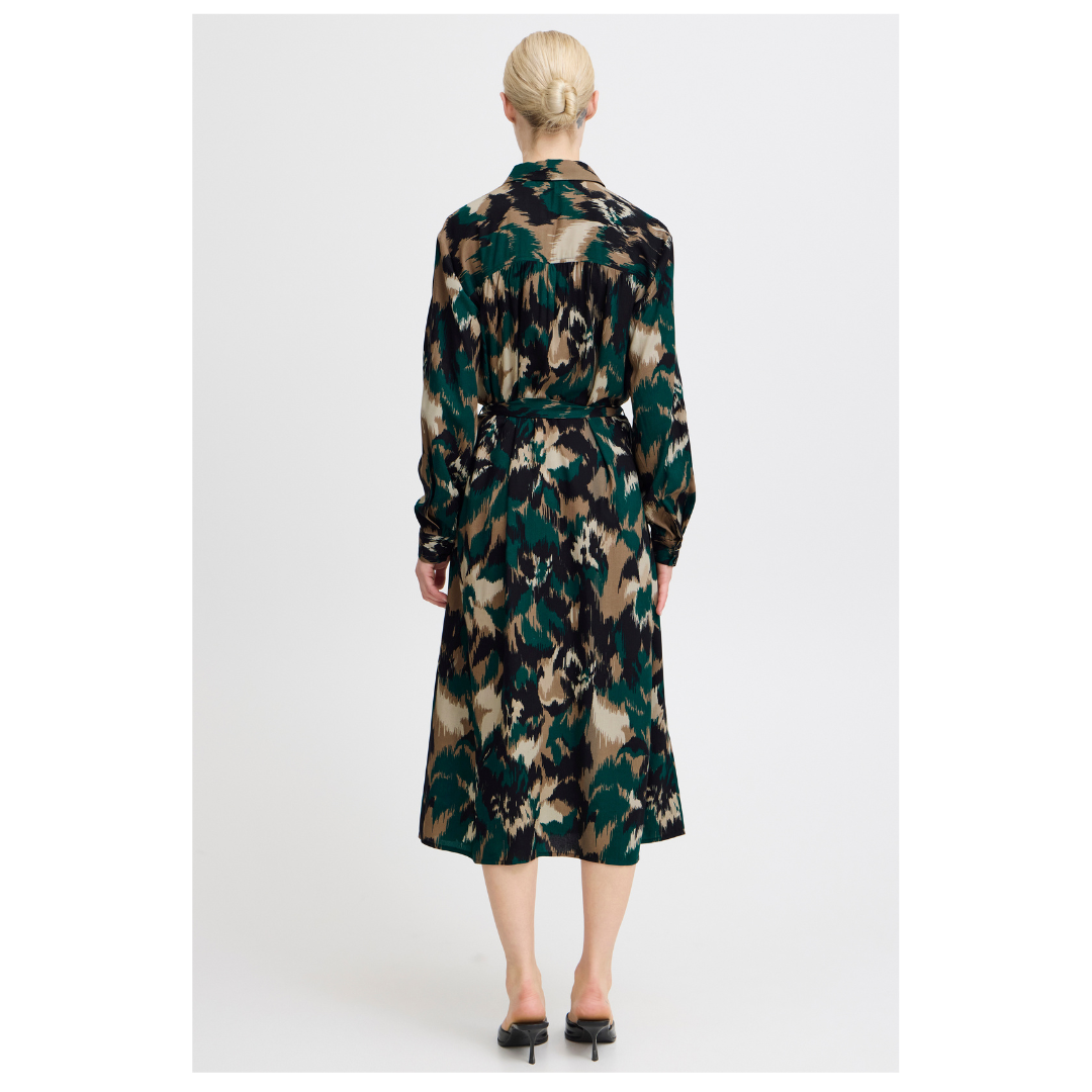 B Young Josa Shirt Dress Sea Moss Flower 20815602