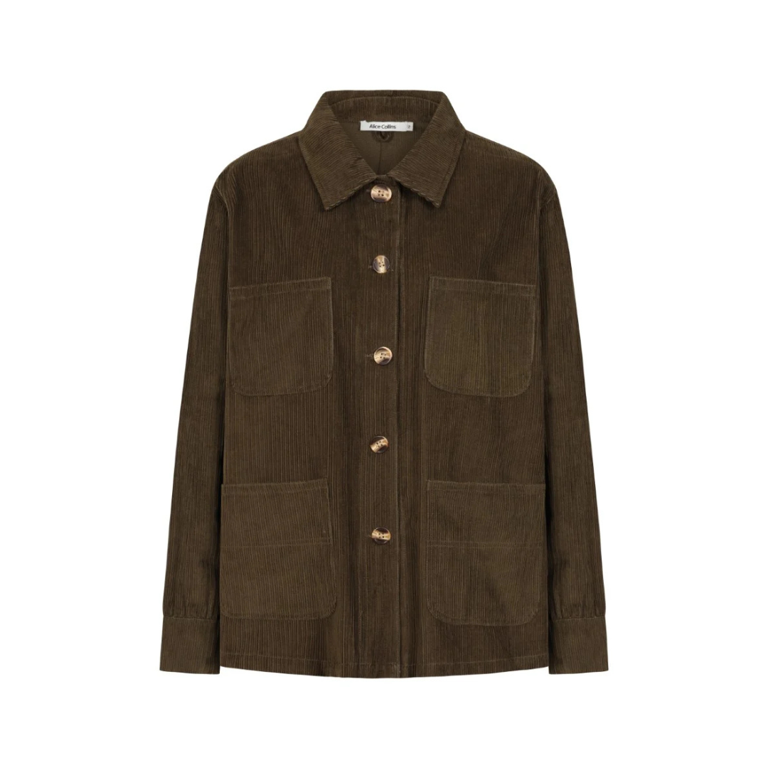 Alice Collins Millie Cord Jacket Bison 035A320