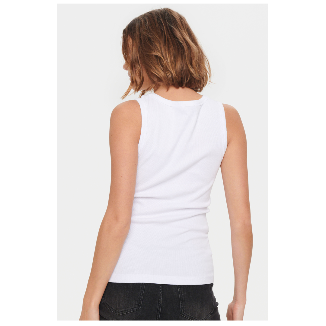 Saint Tropez Aster Tank Top Bright White 305132644
