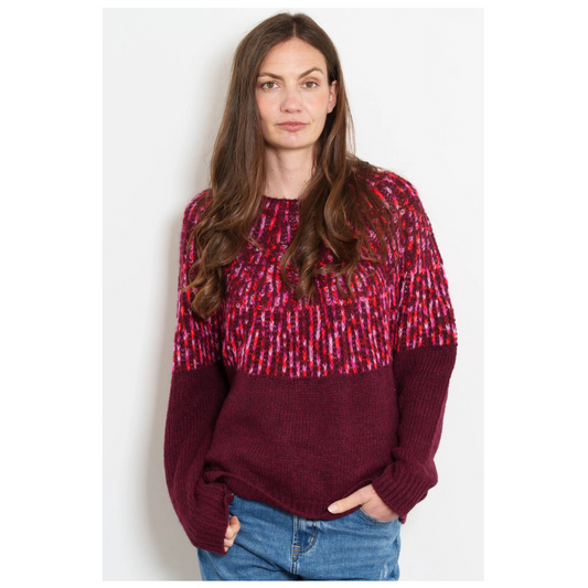 Sarta Tilda Wool Blend Jumper Berry/Pink