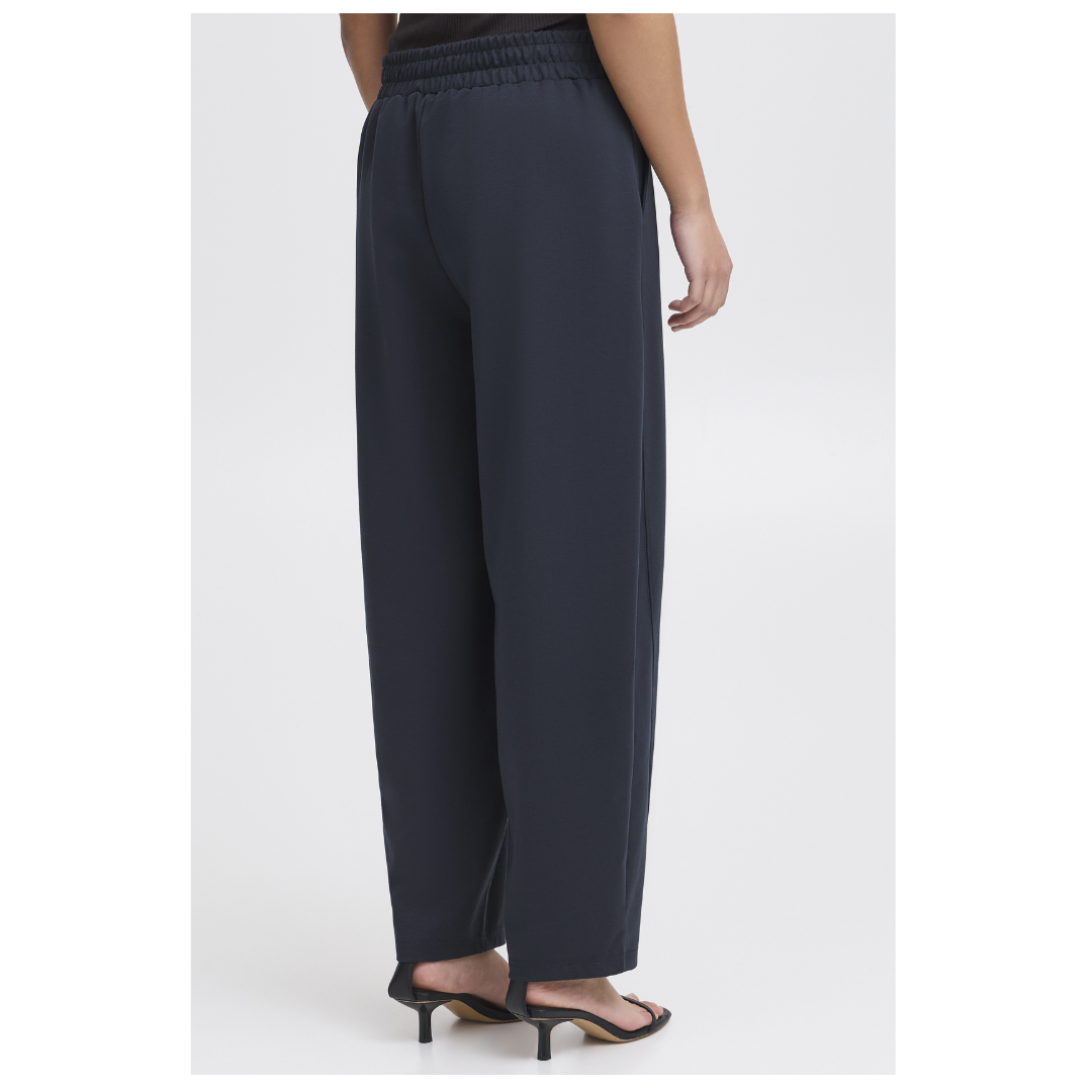 Ichi Kate Barrel Pants Total Eclipse 20123727
